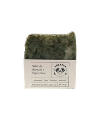 [FOR114] Jabón sólido de manos y de cuerpo (romero y espirulina) (100gr)