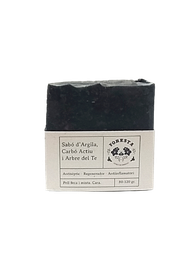 [FOR116] Jabón sólido de manos y de cuerpo (arcilla, carbón activo y arbol del té) (100gr)