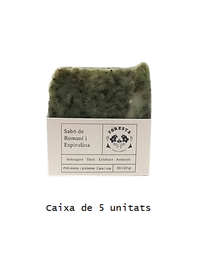[FOR120] Caixa de sabons de romaní i espirulina (5 u.)